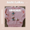 Name Floral with Greenery
